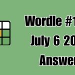 Wordle #1478 July 6 2025 Answer